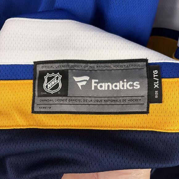 St Louis Blues Fanatics Breakaway Home Jersey Blue Size XL NWT - Picture 3 of 7